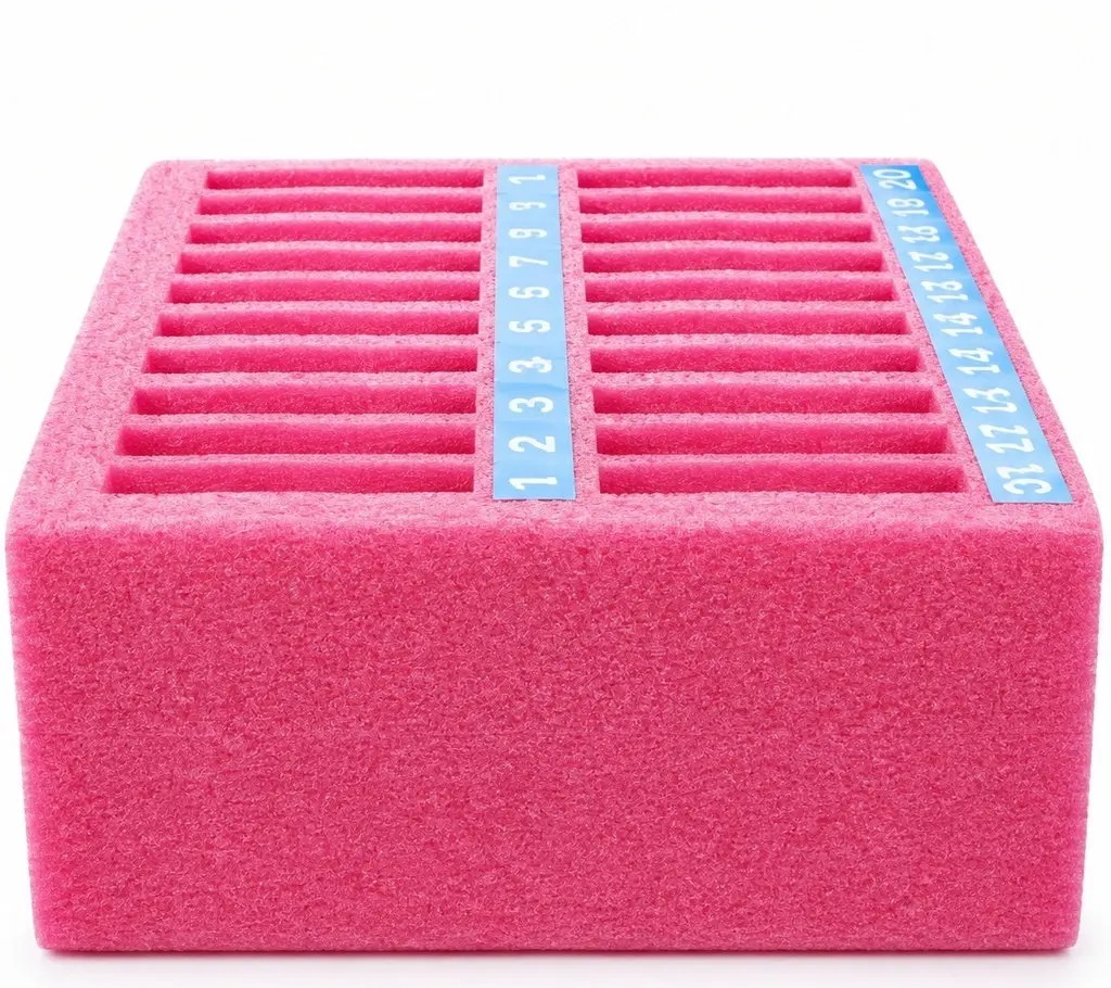 20 Grid Cell Phone Storage Box Pearl Cotton Shockproof Foam Desktop Holder Office Classroom Organizer Cell Phone Holder Storage