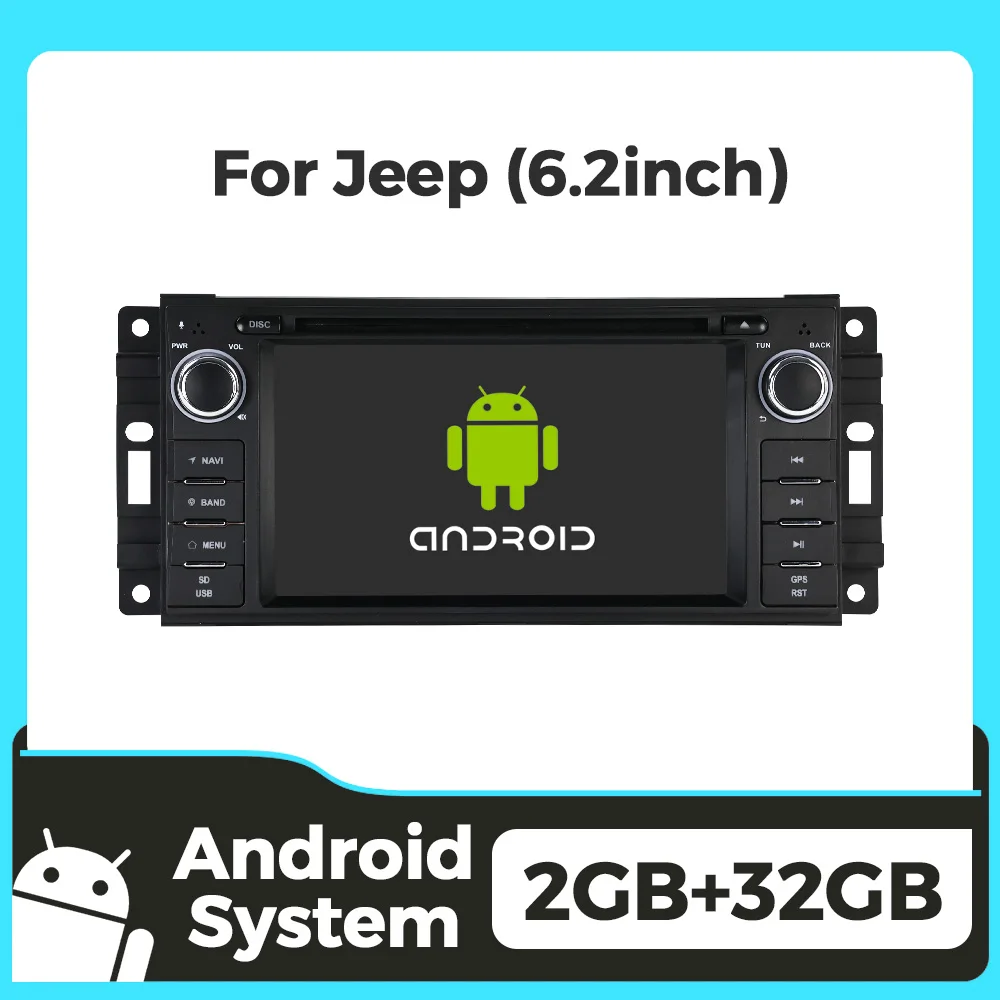 

NaviFly 6.2inch Screen Android Car Radio Multimedia For JEEP Grand Cherokee Liberty Wrangler Chrysler 2002-2006 GPS WIFI Carplay