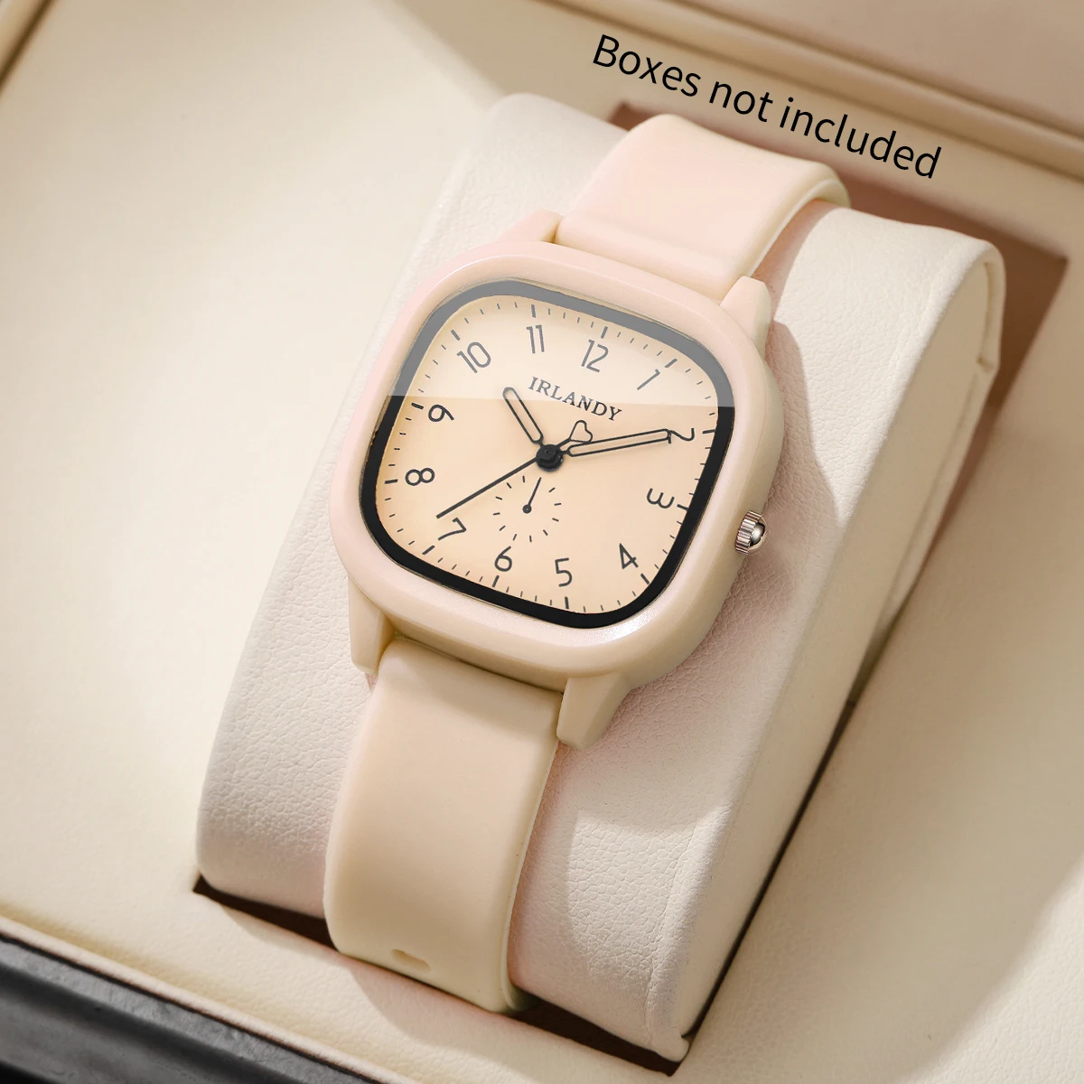 Fashion Silicone Strap Women Watches Square Arabic Dial Ladies Quartz Wristwatch Reloj Mujer Girls Clock Gift (Without Box)