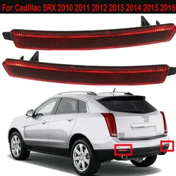 2pcs For Cadillac SRX 2010 2011 2012 2013 2014 2015 2016 Rear Bumper Signal Light Reflector Trim Red Reflective Strips