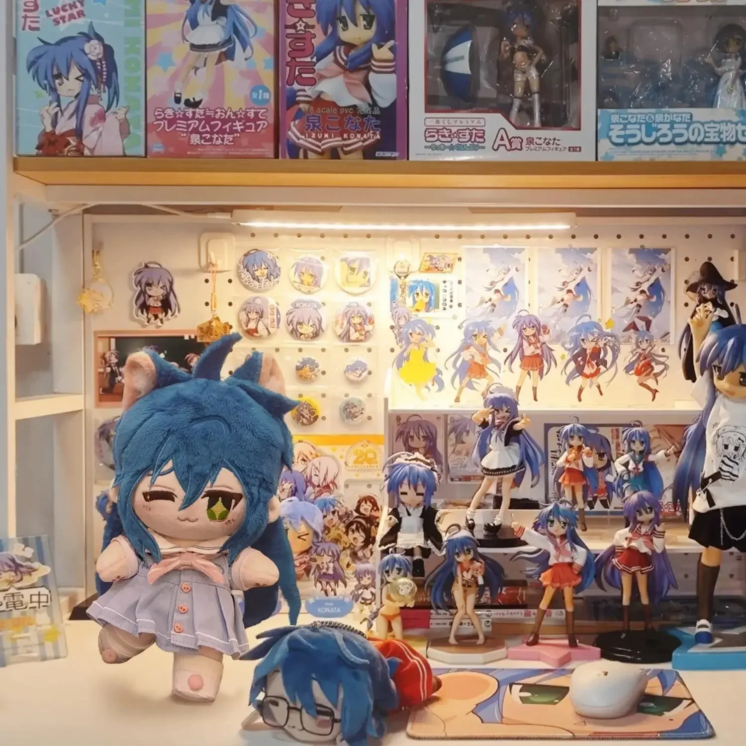 20 ซม.อะนิเมะ Lucky Star Izumi Konata ผ้าฝ้ายยัดตุ๊กตา Nude Body Plush เปลี่ยนเสื้อผ้าของเล่นนุ่ม Kawaii ตุ๊กตาหุ่นเด็กของขวัญ
