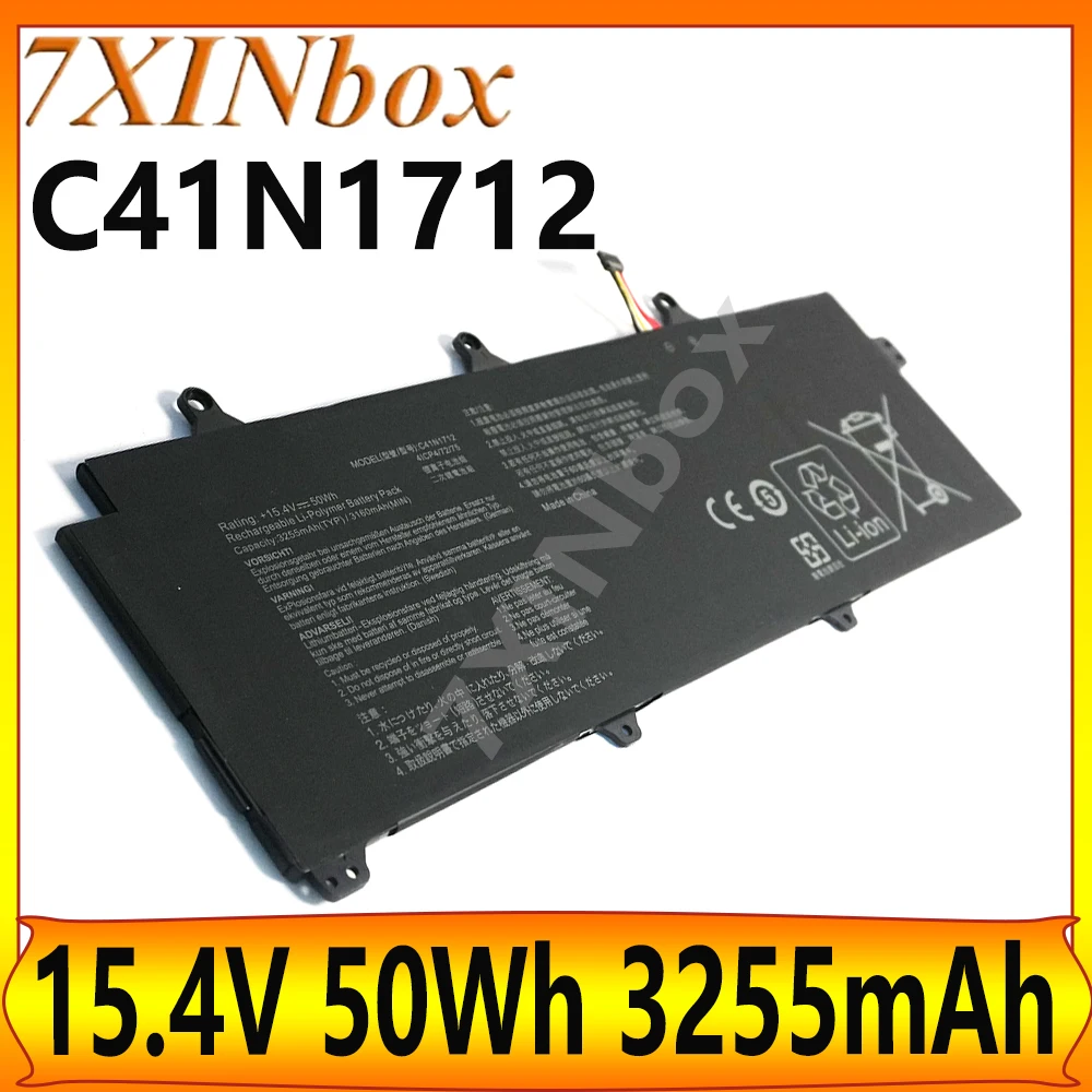 

7XINbox C41N1712 15.4V 50Wh 3255mAh OEM Laptop Battery For Asus GX501 GX501GI GX501G GX501GM GX501GS GX501VS-XS71 0B200-02380100