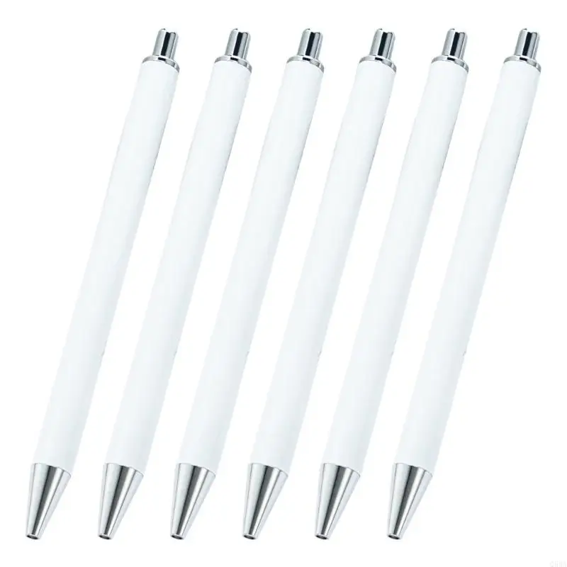 Q5WA 6 Chiếc Bút Bi Có Thể Thu Vào Dành Cho Học Sinh, 1.0MM Đầu Bút Bi Viết Smoohtly Bút Ký Văn Phòng Cho Văn Phòng Trường Học