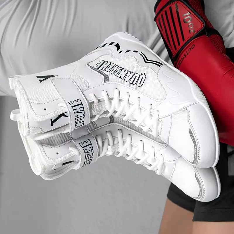 

2025 Hot Sale Boxing Sneakers Men Good Quality Boxing Sport Shoes Mens Hard-Wearing Gym Training Shoes
