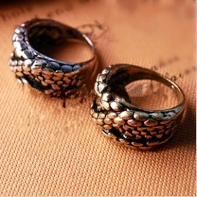 Wholesales 2026 Fashion Retro European And American Popular Retro Big Snake Embossed three-dimensional Ring Ring !
