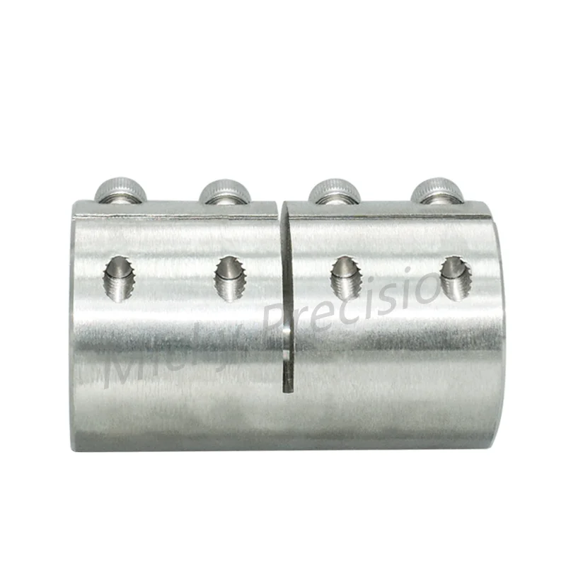 Couplings Motors Stainless Steel Slit Type High Torque Coupling Clamping Straight Cylinder Set Screw Couplings diameter 6-50mm