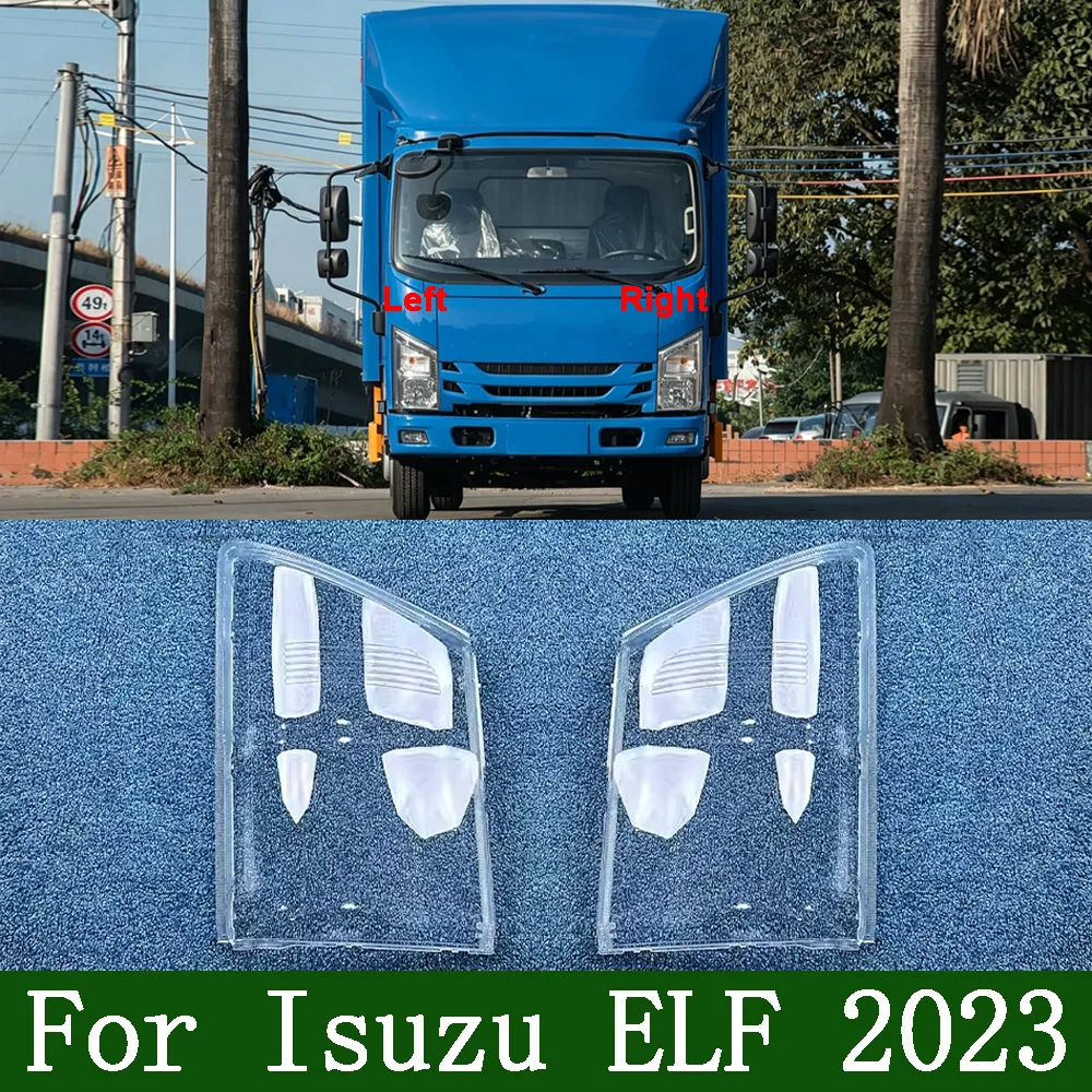 

Прозрачный защитный чехол для передних фар Isuzu ELF 2023 года, крышка фары, линза из плексигласа