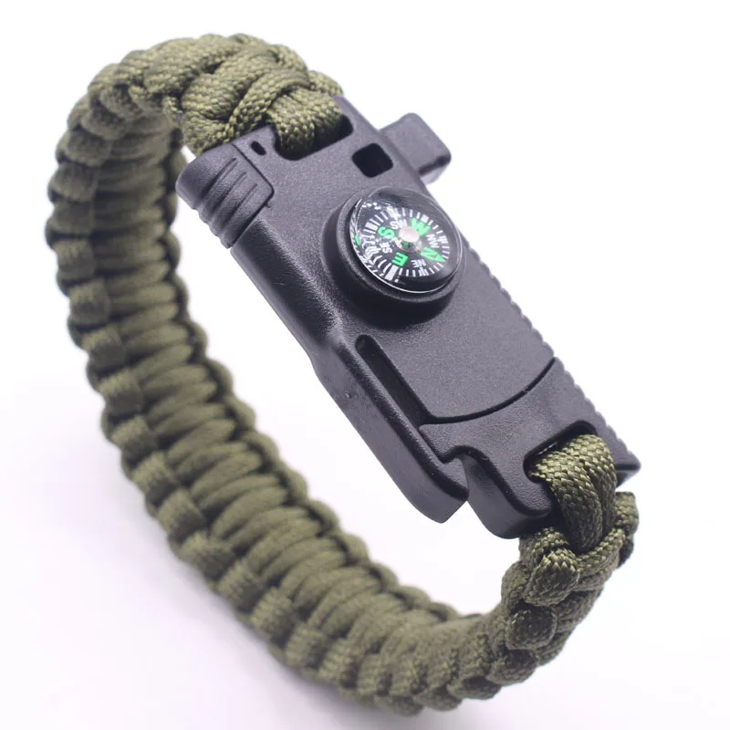 Multi-Function Outdoor Survival Bracelet Outdoor Survival Bracelet Wrap Umbrella Rope Knife Climbing Line