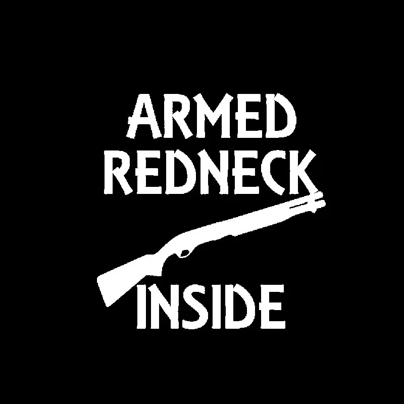 Car Stickers Armed Countryman Inside Interesting PVC Car Decoration Accessories Stickers Waterproof Black/white,14cm*13cm