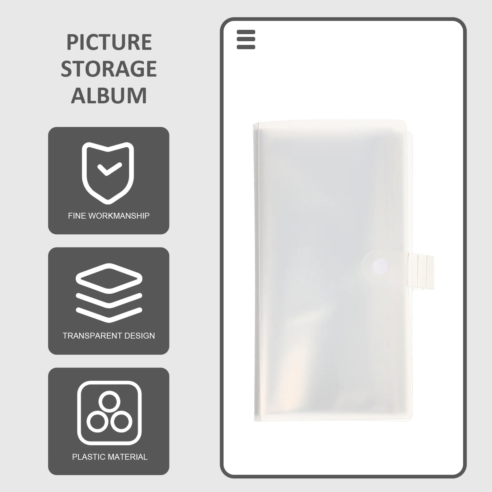 

DOITOOL 2Pcs Air Ticket Storage Album Transparent PP Loose Leaf Card Collection Booklet Organizer