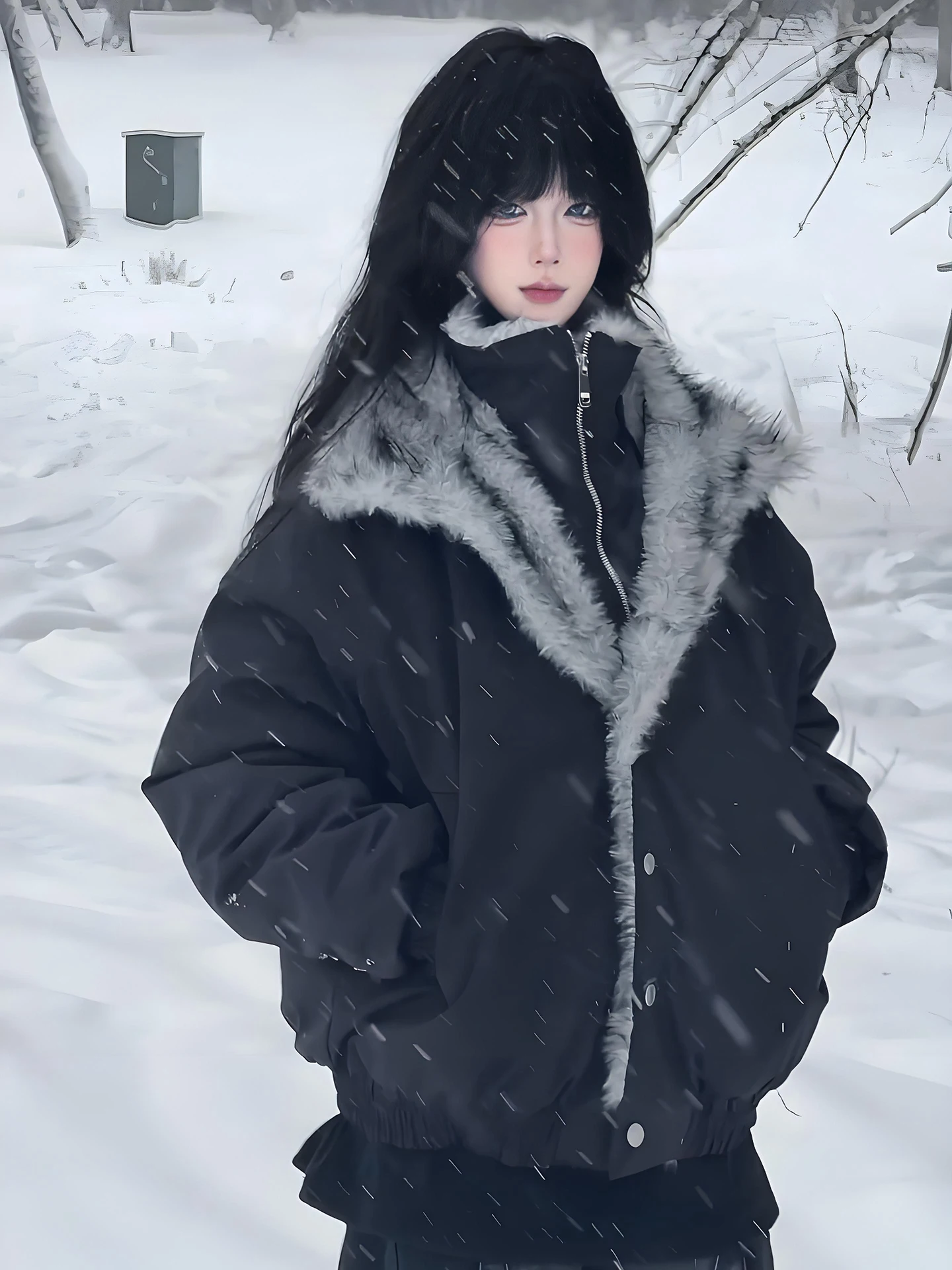 

Мужская и женская утепленная куртка с двойным слоем и воротником-стойкой, теплая хлопковая куртка, молодежная повседневная одежда, зимняя верхняя одежда.