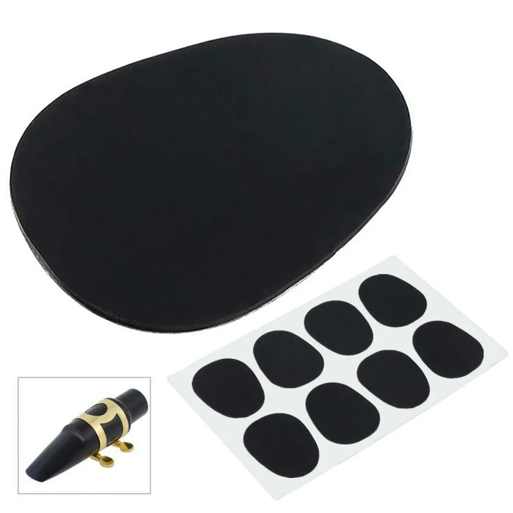 Protect Your Mouthpiece Investment with 8pcs Saxophone Mouthpiece Patches Pads Cushions Black, 0 8mm Thickness