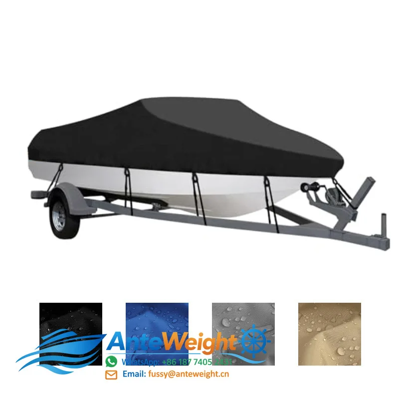190T Polyester Taffeta V-Shape Yacht Cover, Dustproof & Rainproof Boat Shield | Outdoor UV-Resistant Boat Protection