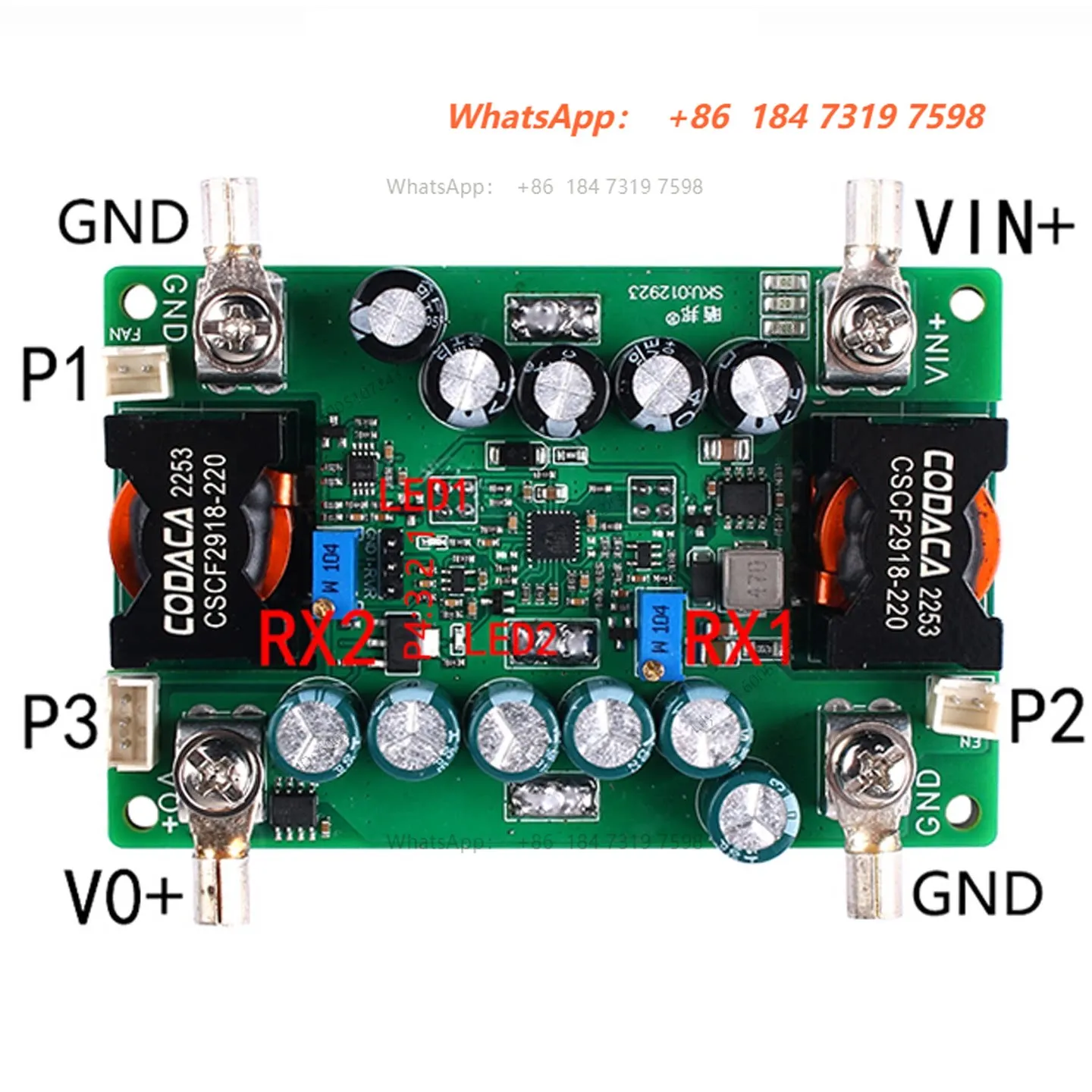 1000WDC to DC boost adjustable 24V72V90V boost to 140V power module constant voltage constant current
