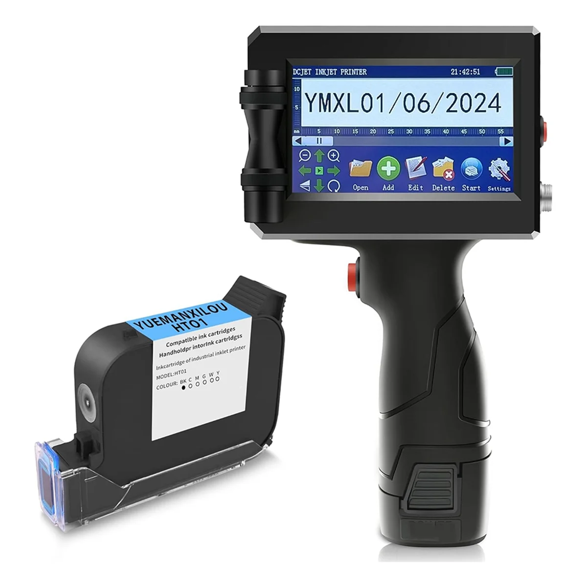 【صفقة حصرية!】خرطوشة حبر عالية الالتصاق سريعة الجفاف مناسبة للطابعة النافثة للحبر 2588/2580/JS12/JS10 غير مشفرة