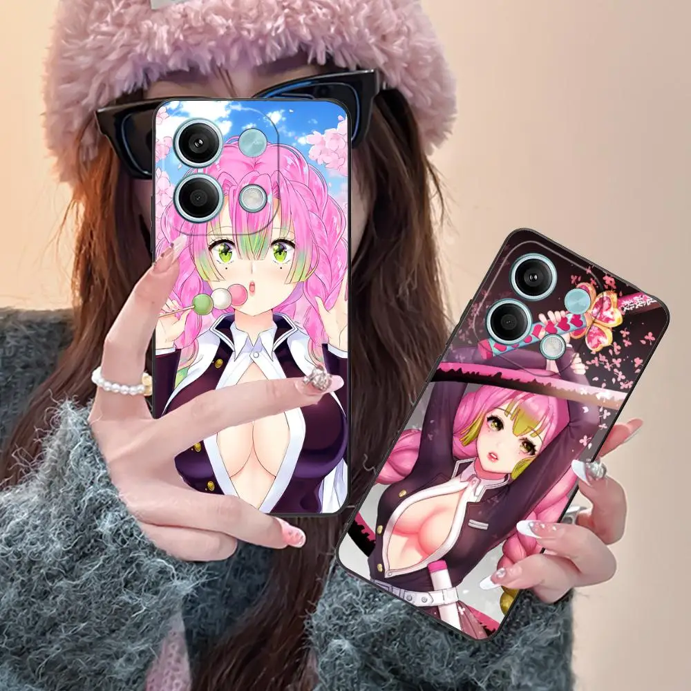 

Demon Slayer Mitsuri Phone Case for Xiaomi Redmi Note 14 13 12 11 A5 3 2 1 Pro Plus 4G 5G Colour Printing Protective Smartphone