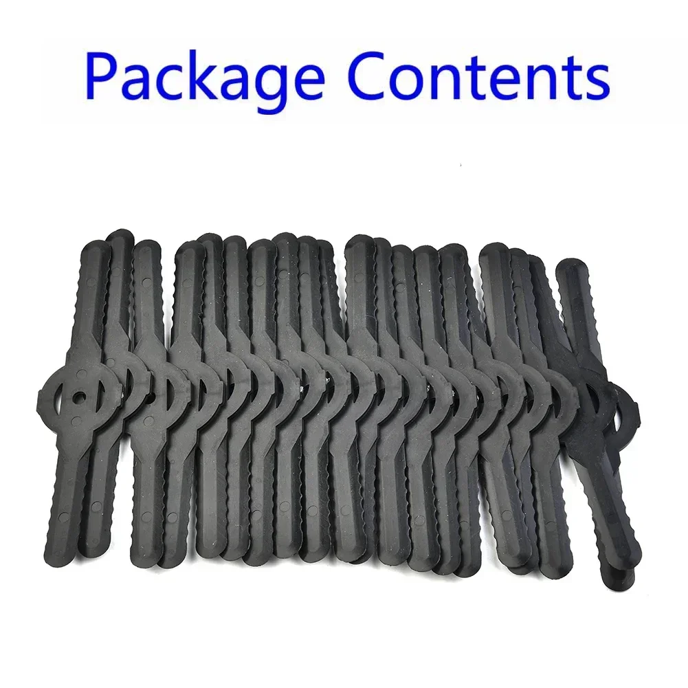 20 PCS Plastic Cutter Blades For Garden Electric Cordless Grass Strimmer Tool Cutter Lawn Grass Mower Trimmer Spare Accessories