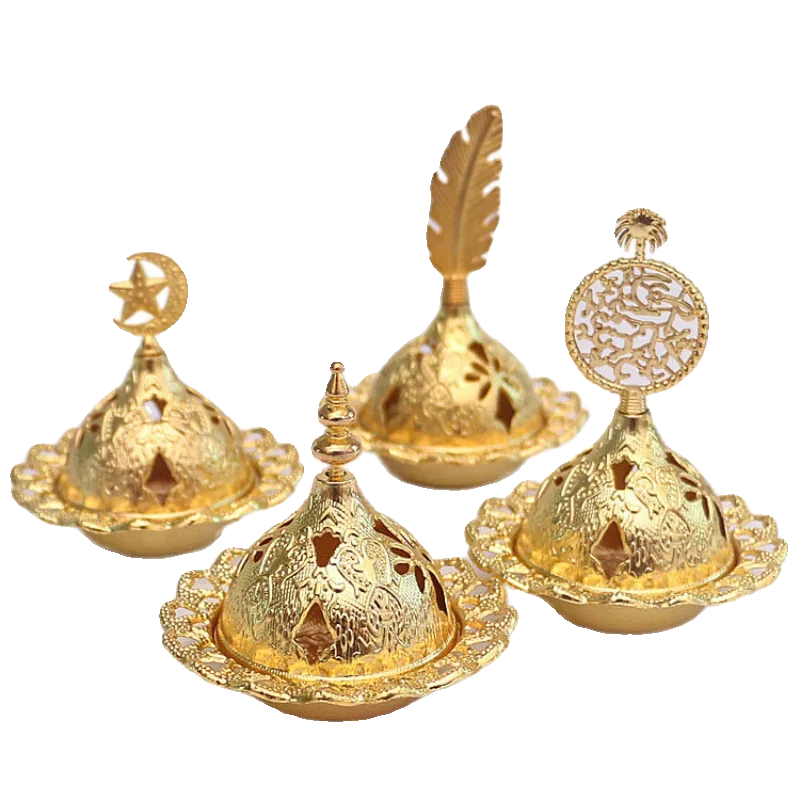 

Creative gourd gold wrought iron mini incense burner Middle Eastern Arab home decoration