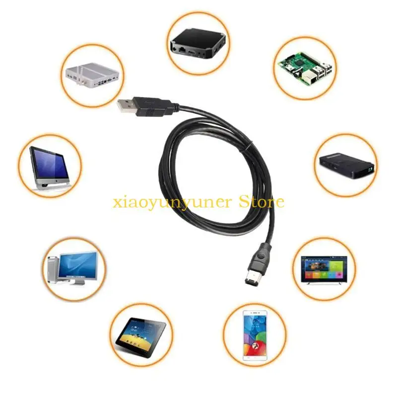 

P9JB Firewire IEEE 1394 6-контактный разъем «папа» на USB 2.0 Тип «папа» Кабель-адаптер Камеры Мобильные телефоны MP3-плеер КПК
