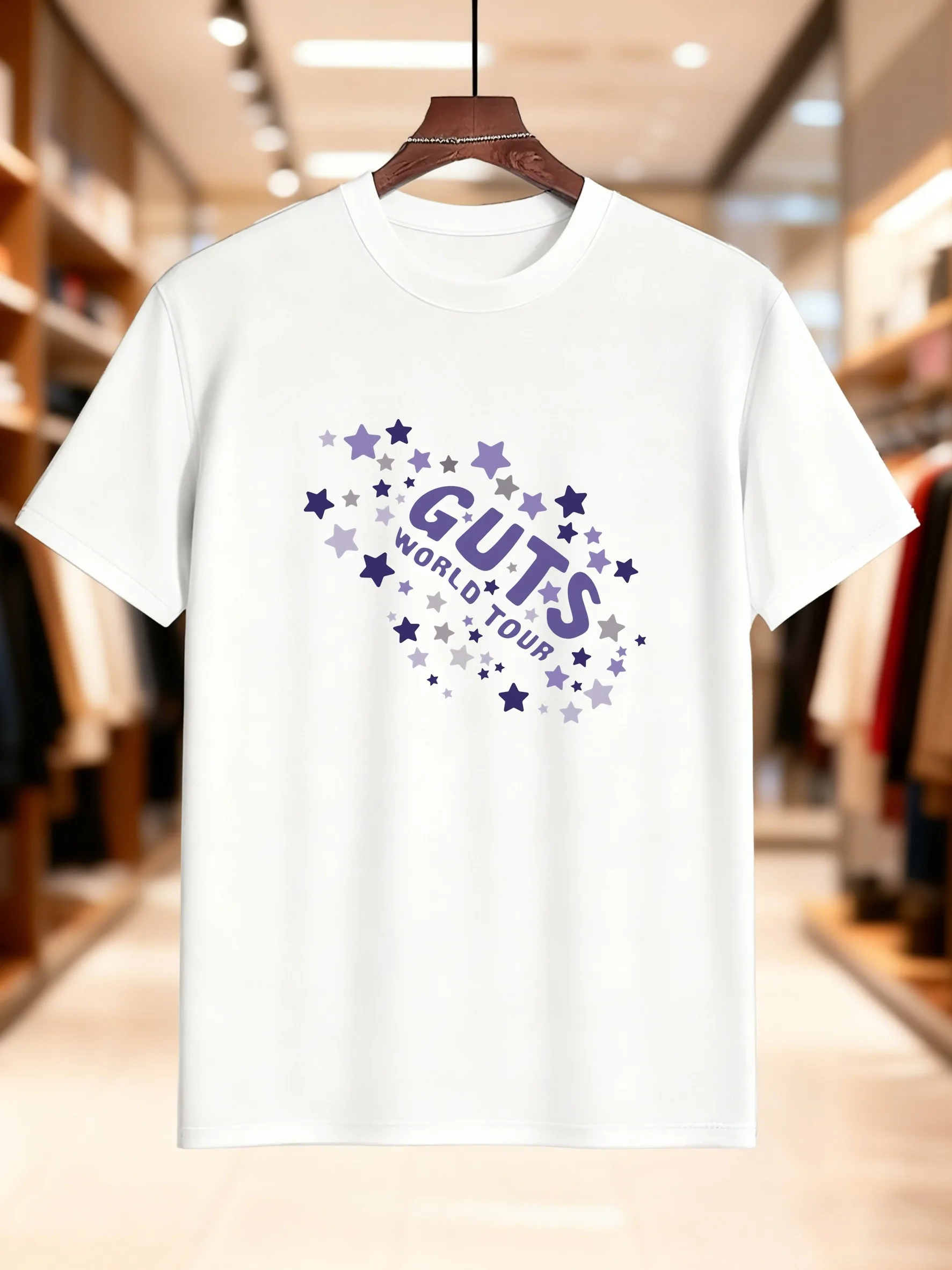 جديد وصول أزياء الرجال المطبوعة قصيرة الأكمام تي شيرت الأرجواني الأبيض مجردة الأزهار تصميم 100٪ القطن تنفس مريحة Ca