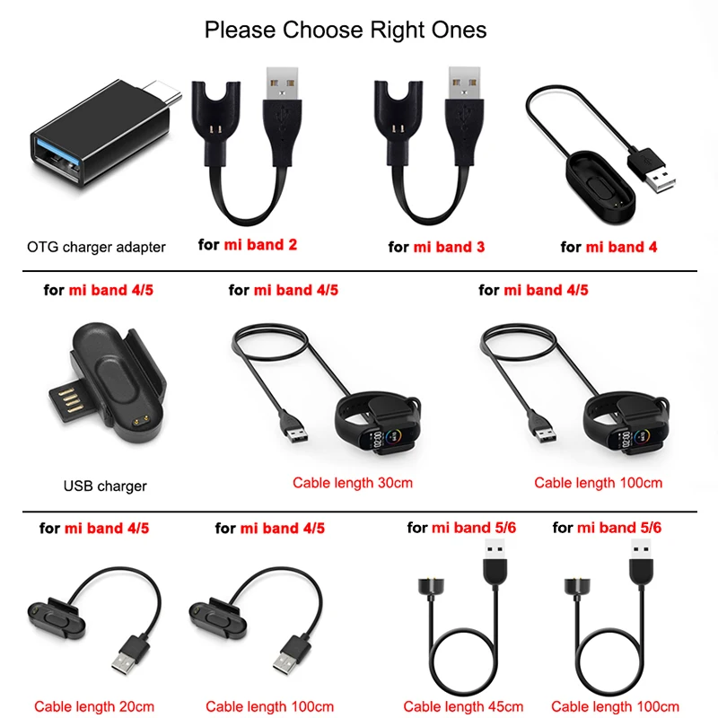 Caricabatterie per Xiaomi Mi Band 6 5 4 3 2 cavo Dock dati per MiBand 4 5 caricabatterie USB OTG Adapter Station cavo di ricarica rapida portatile