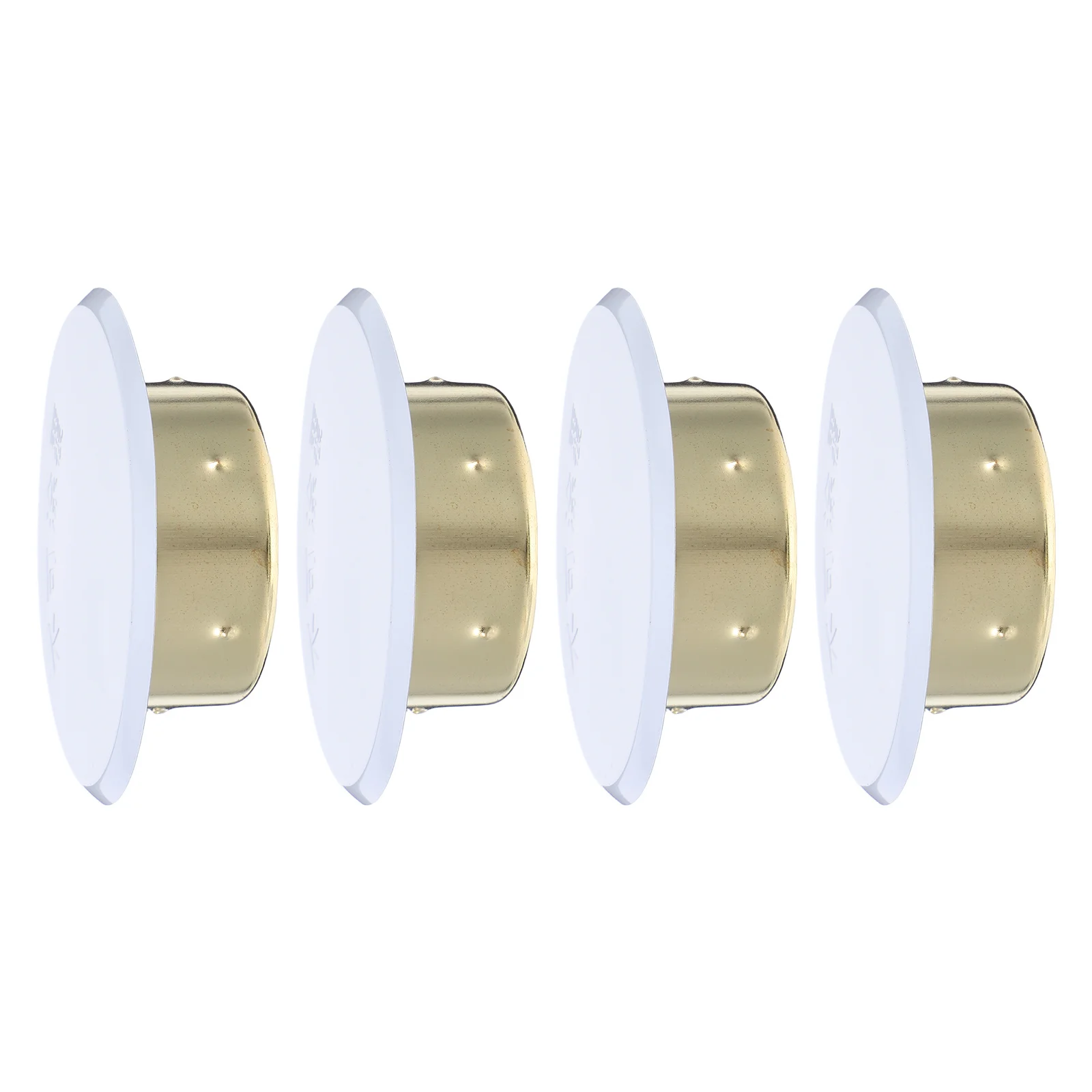 

4pcs Concealed Fire Sprinkler Covers Plate Flat Round Ceiling Cover For Residential Commercial Spaces Metal Sprinkler Guard