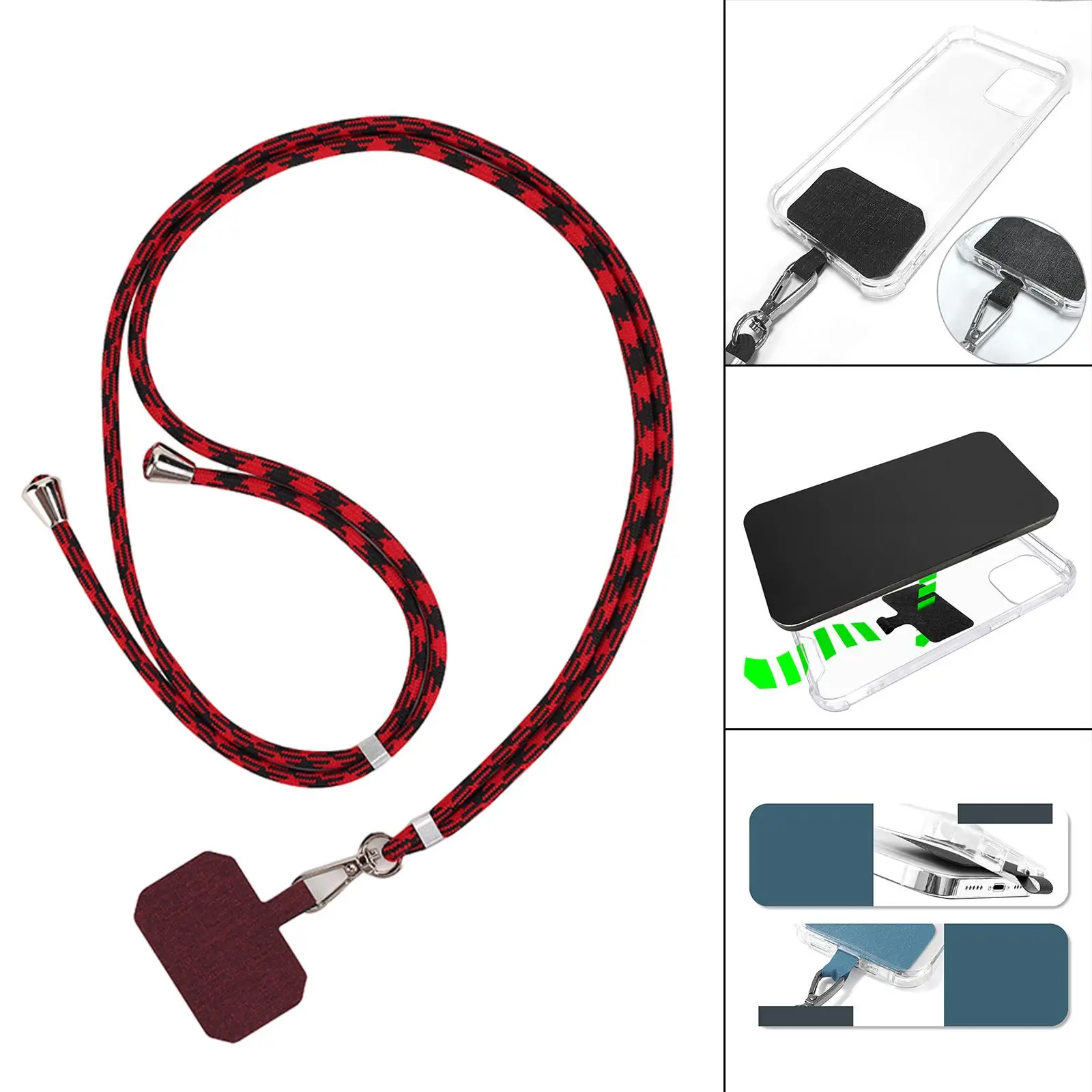 حزام رقبة بحبل للهاتف الذكي قابل للتعديل، مقاوم للتآكل ومضاد للفقدان #5