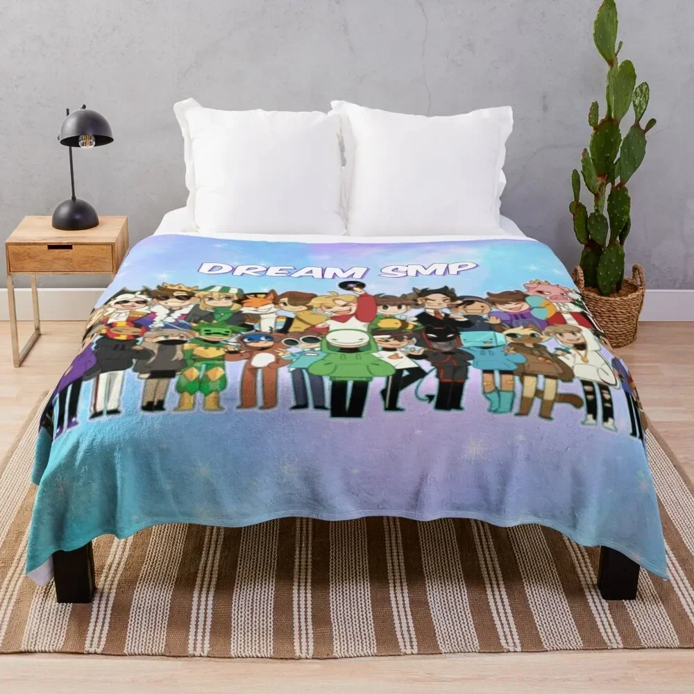

DREAM SMP Throw Blanket Shaggy Furry Soft Blanket for Bedroom Living Room