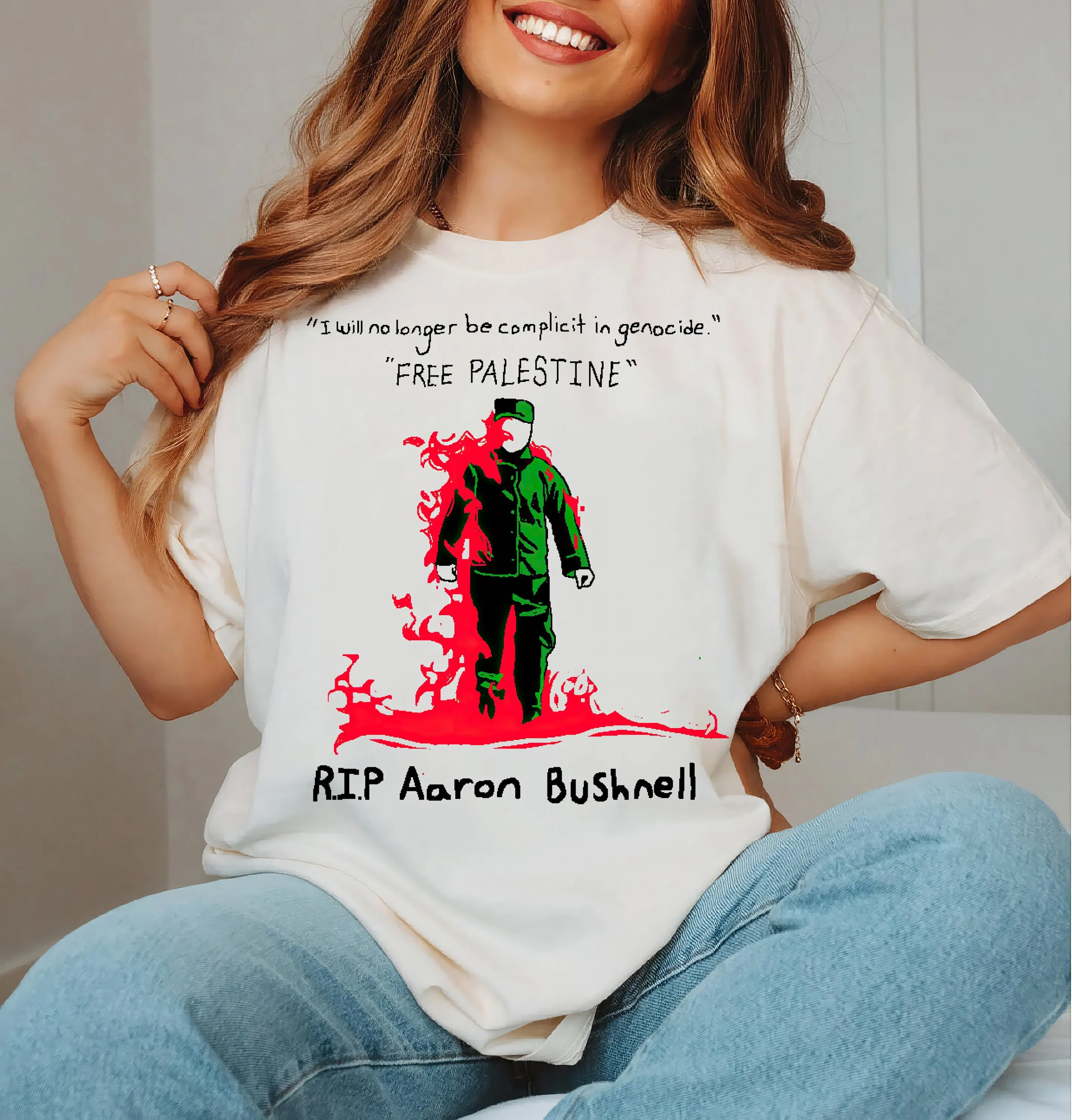 Aaron Bushnell Shirt, Bushnell Shout Out Tee Resistance Until Reclamation T-Shirt