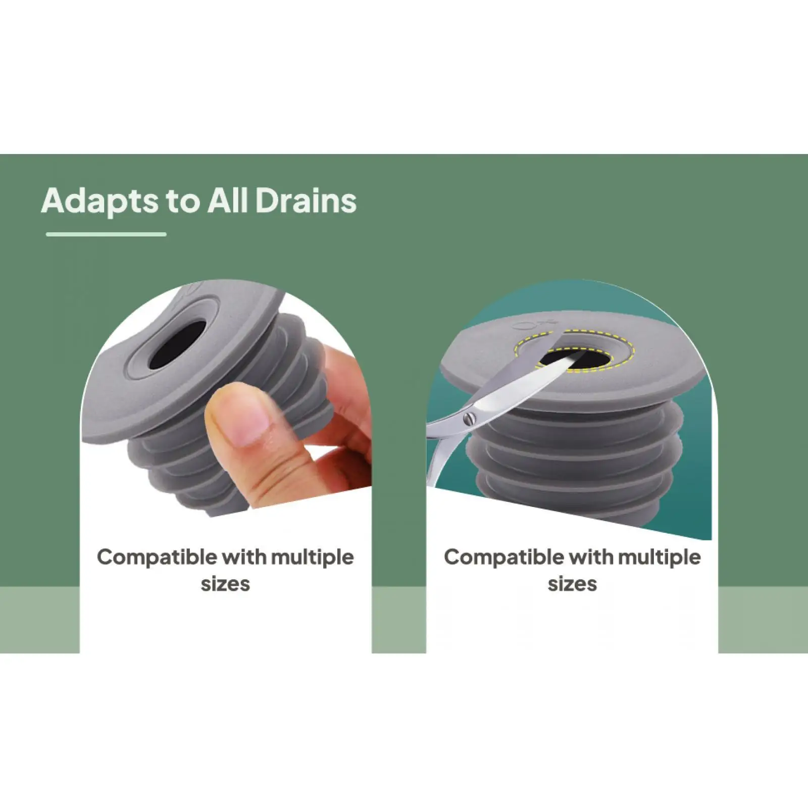 Pipe seal, sealing plug, drain pipe, washing machine, sealing rings, deodorant