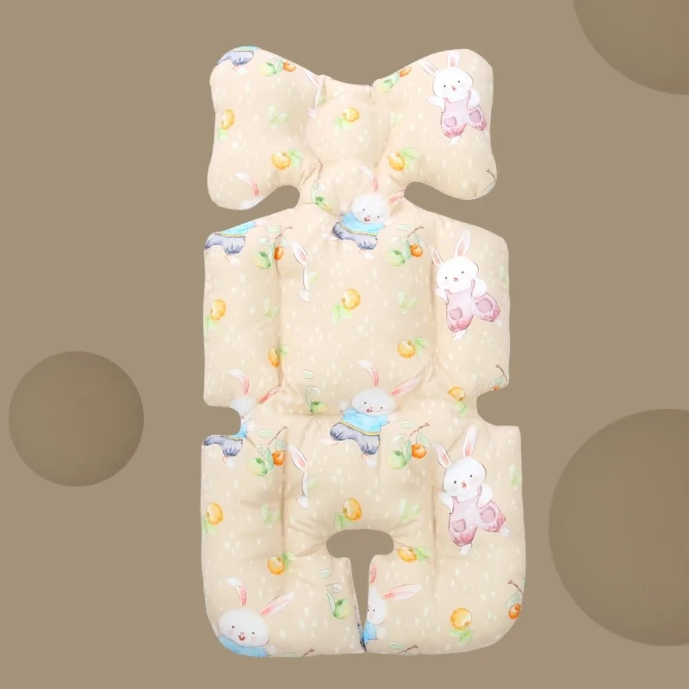 

Cotton Stroller Seat Cushion Soft Cartoon Pattern High Chair Liner Pad Comfortable Breathable Stroller Accessories Toddler Use