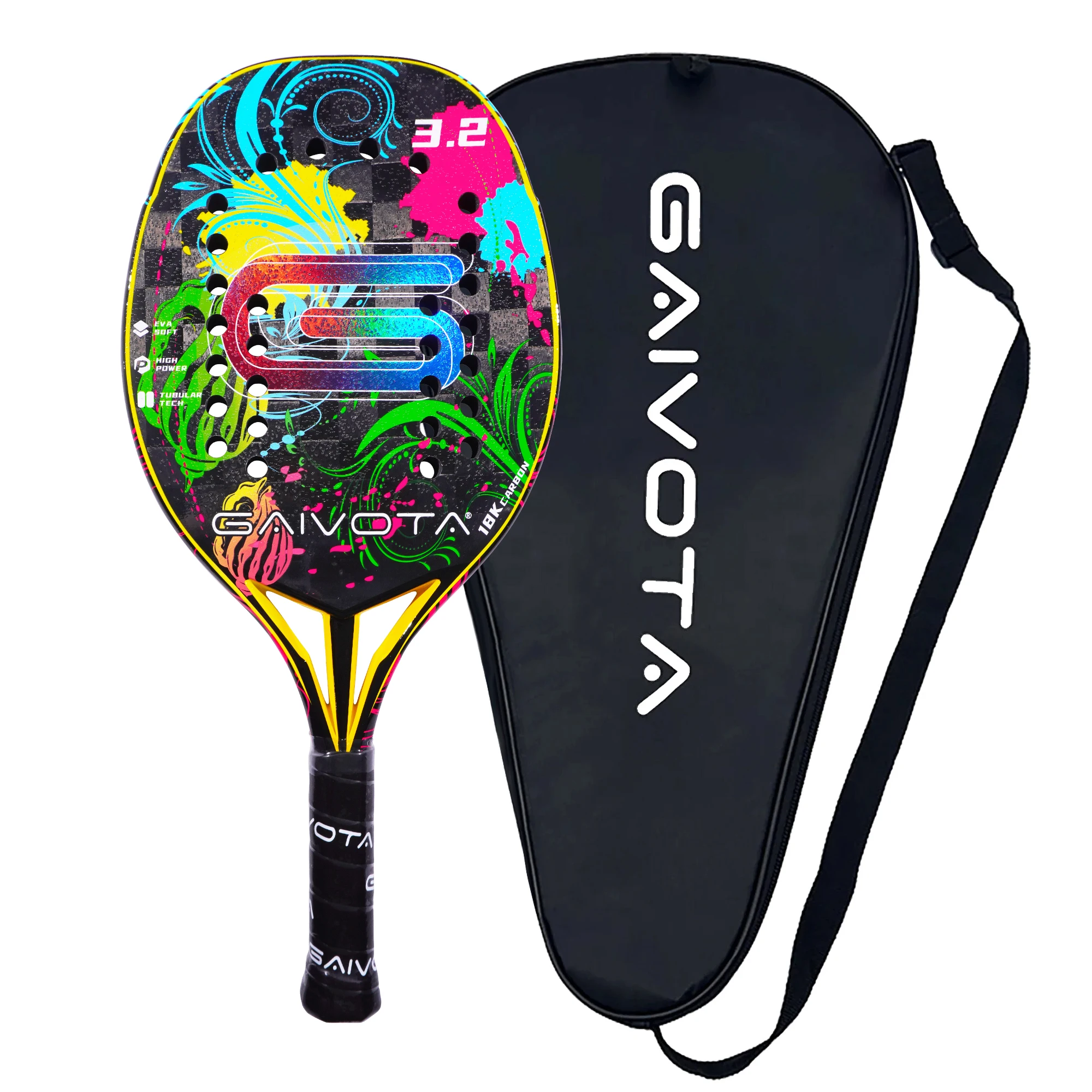 GAIVOTA-raqueta de tenis de playa, 18K, con bolsa, 3,2, 2024