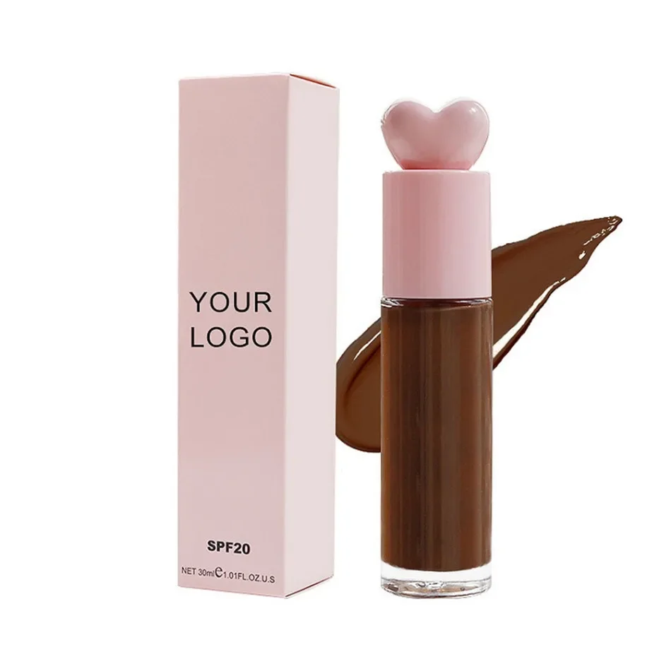 Liquid Foundation Private Label Natural Makeup Waterproof Cosmetics Base Concealer Custom Logo Wholesale