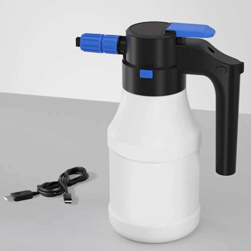 Electric Car Wash Foam Spray Pot Fan Type Pneumatic High Pressure Spray Bottle 1.5L Universal Hand-held Foam Watering Can