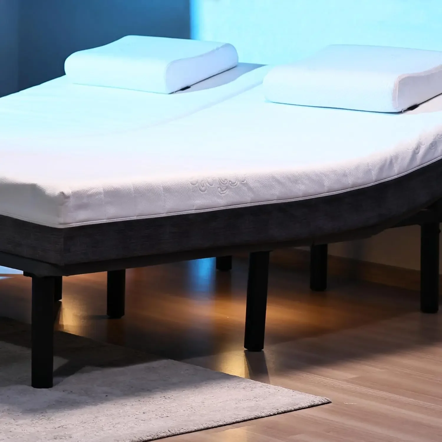 Electric Adjustable Bed Frame Bed Base, Zero Gravity,USB Type C Charging- Head and Foot Incline,Under Bed Lighting,Easy