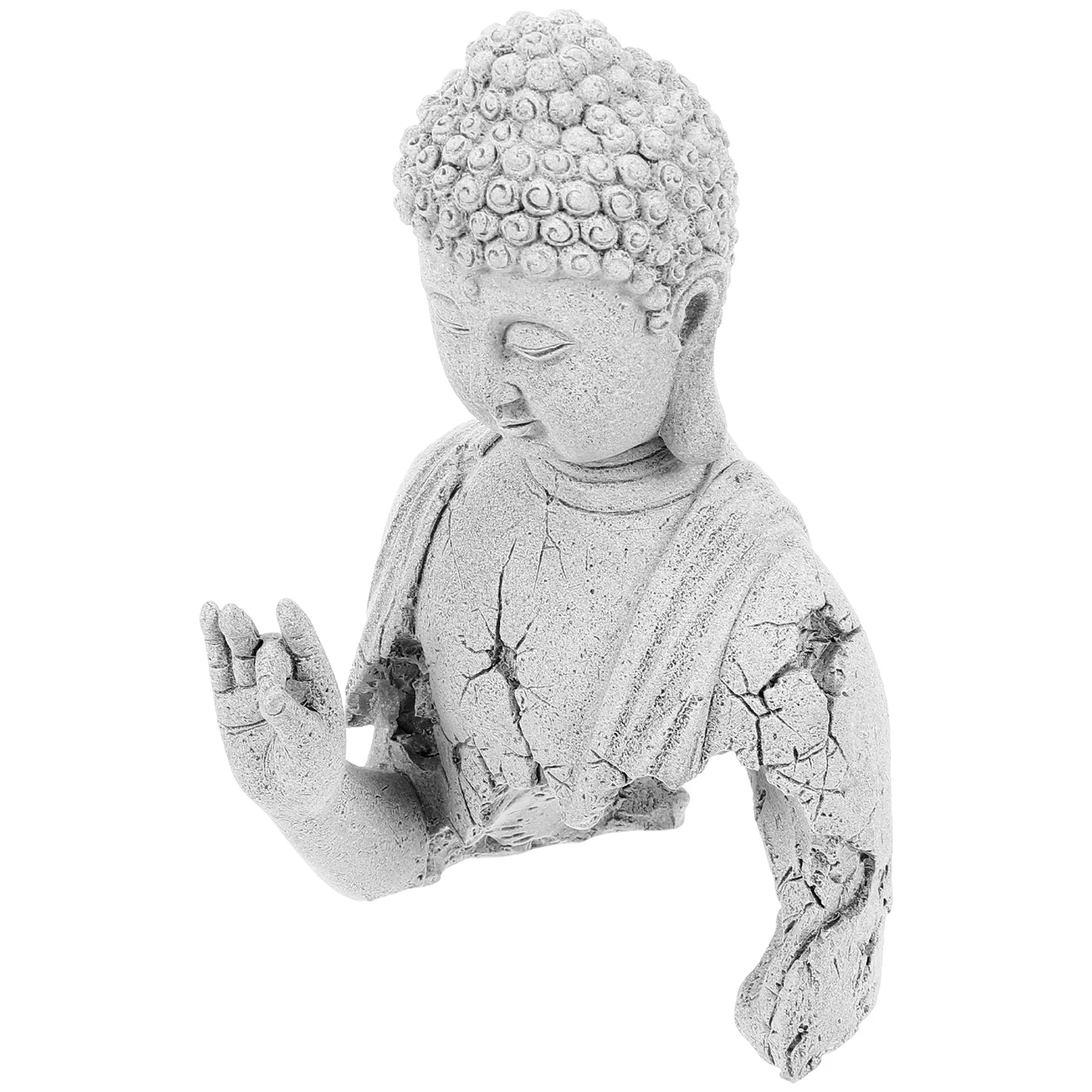 

Fish Tank Buddha Statue Decoration Aquarium Large Water Fountain Ornament Garden Sculpture Supplies Figure for Home Flowers