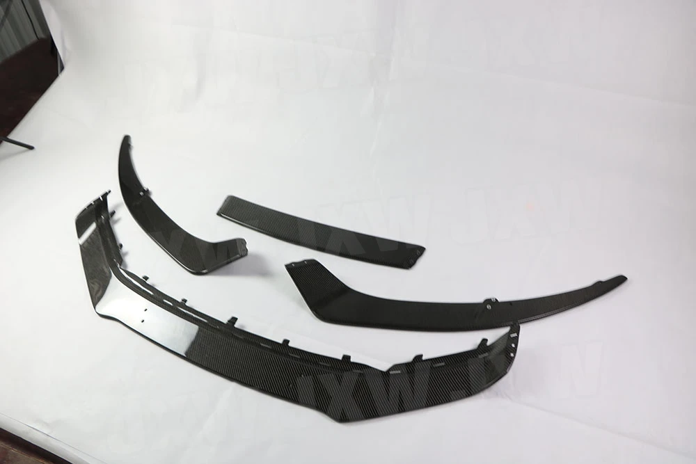 JXWANCF Carbon Fiber Front Lip Spoiler Bumper Chin Shovel Splitters Aprons For Audi R8 2016-2019 FRP