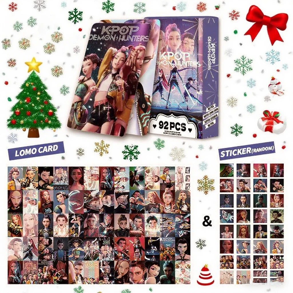 

Набор лазерных карт Kpop Demon Hunters K-POP Witch Hunt, мультяшная серия, коллекционные коллекционные коллекционные карточки, аксессуары для фанатов