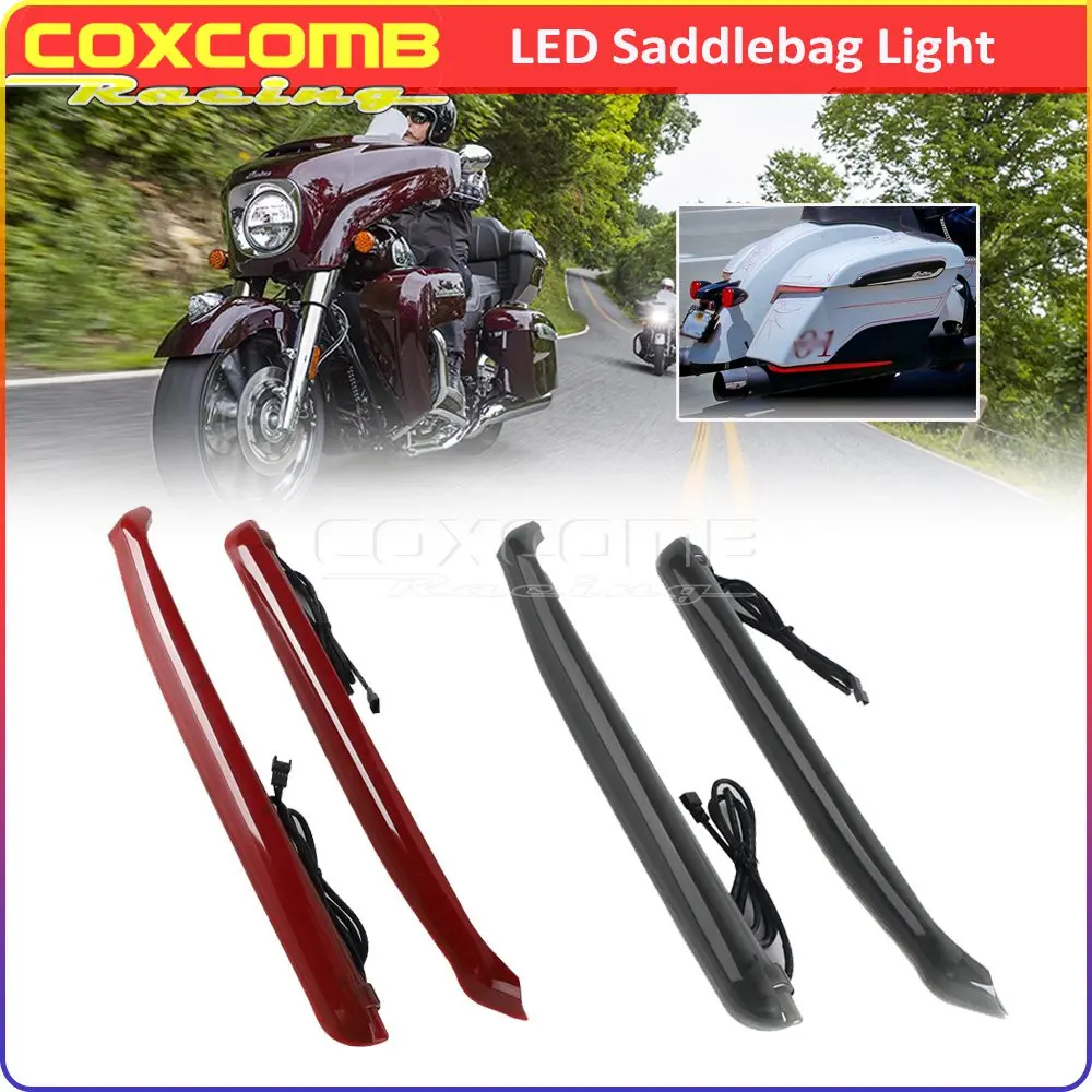 Motorcycle Side Saddlebag Lights For Indian Chieftain Elite Springfield Dark Horse Roadmaster Limited Rear Run Turn Brake Light