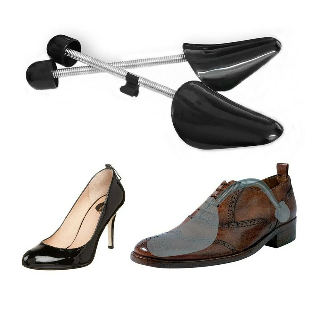 4 pares extensor de sapatos botas pretas suporte elástico forma maca