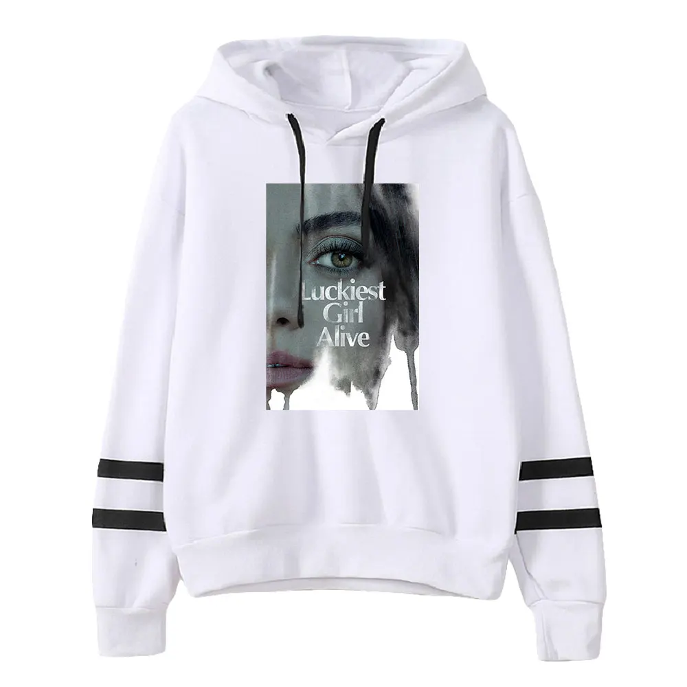 Glücklichste Mädchen lebendig Hoodie Unisex Pocket less Parallel Bars Ärmel Sweatshirt Männer Frauen Kapuze Pullover Mode Kleidung