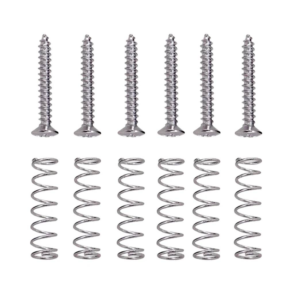 

Pickup Screw Spring Guitar Repair Kit Screws and Springs Pointy Single Coil Black Accessories