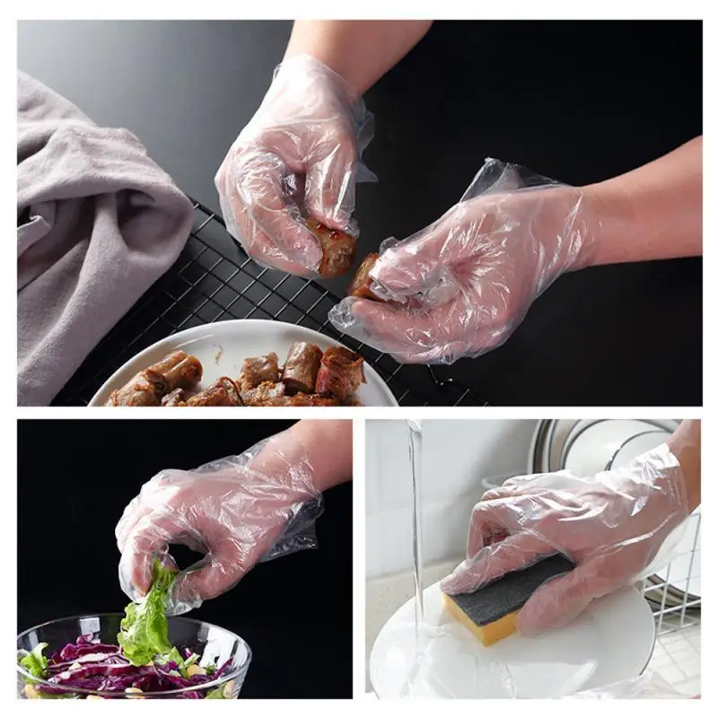 

Pe Gloves Practical Durable Versatile Convenient Multi-purpose Disposable Gloves For Kitchen And Garden Kitchen Portable