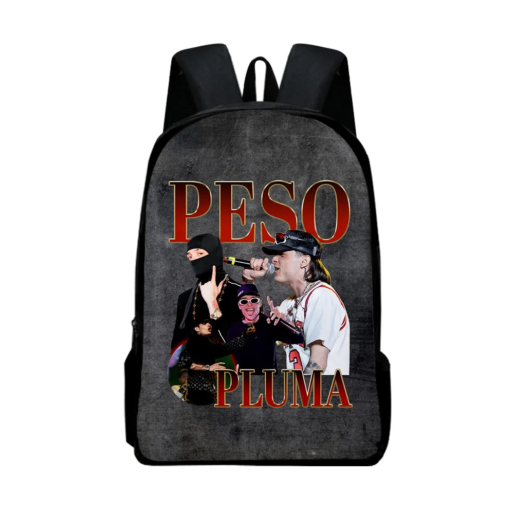 Peso Pluma Merch School zaino musicista Cute Oxford Cloth Travel Bag Style borsa a tracolla regolabile