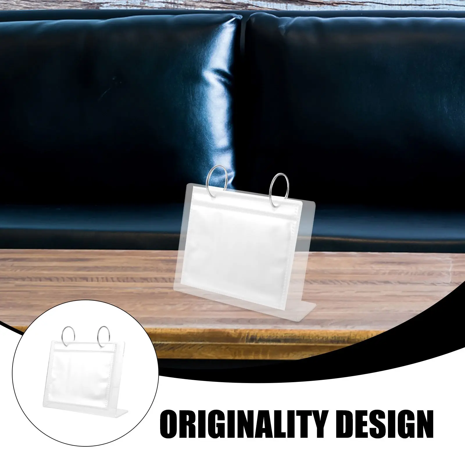 Acrylic Photo Album Flip Picture Frame Small Collage Book Albums Table Top Display Stand Man