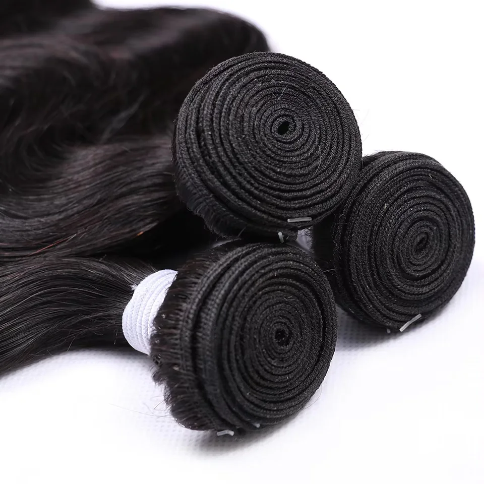 Paquetes de Cabello Humano con Ondas Cuerpo, Brasileño, 10-26, 38, 40 Pulgadas, 50g 2