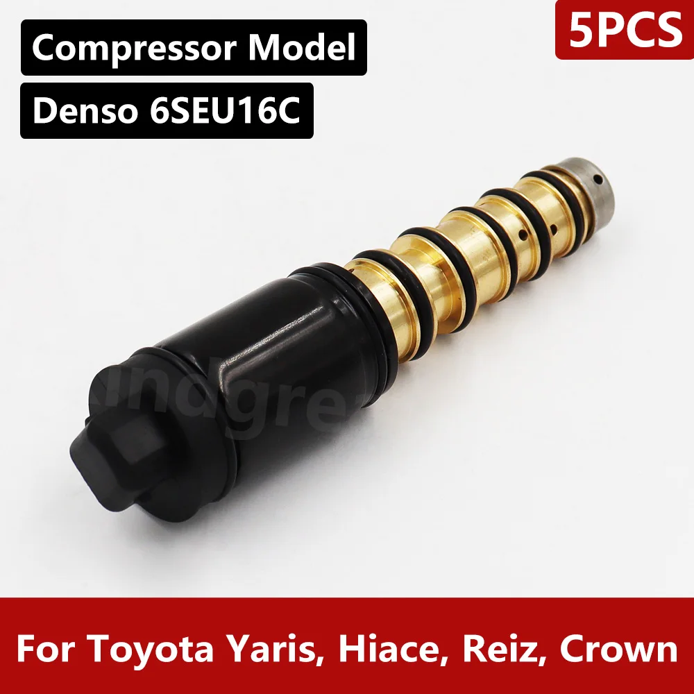 

5PCS/Lot For Toyota Yaris Hiace Reiz Crown DENSO 6SEU16C AC A/C Air Conditioning Compressor Control Valve