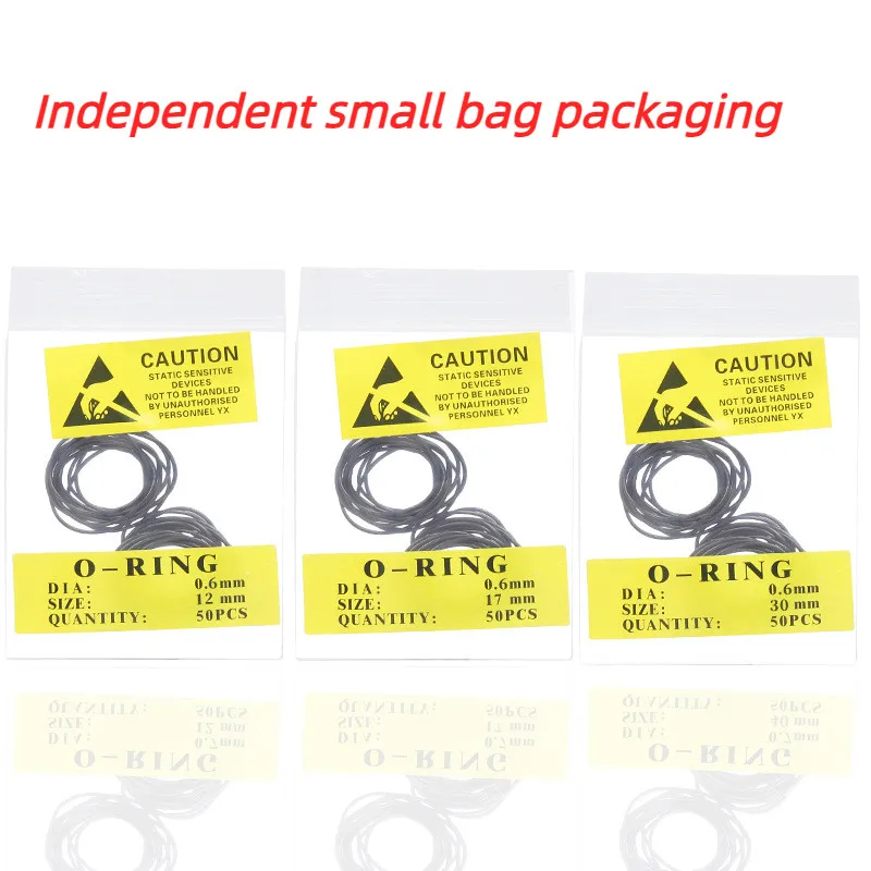 1 Bag 0.5mm 0.6mm 0.7mm Rubber Watch O-Ring Waterproof Watch Gaskets Sealing Washer Watch Back Case Watch Repair Tool Accessory