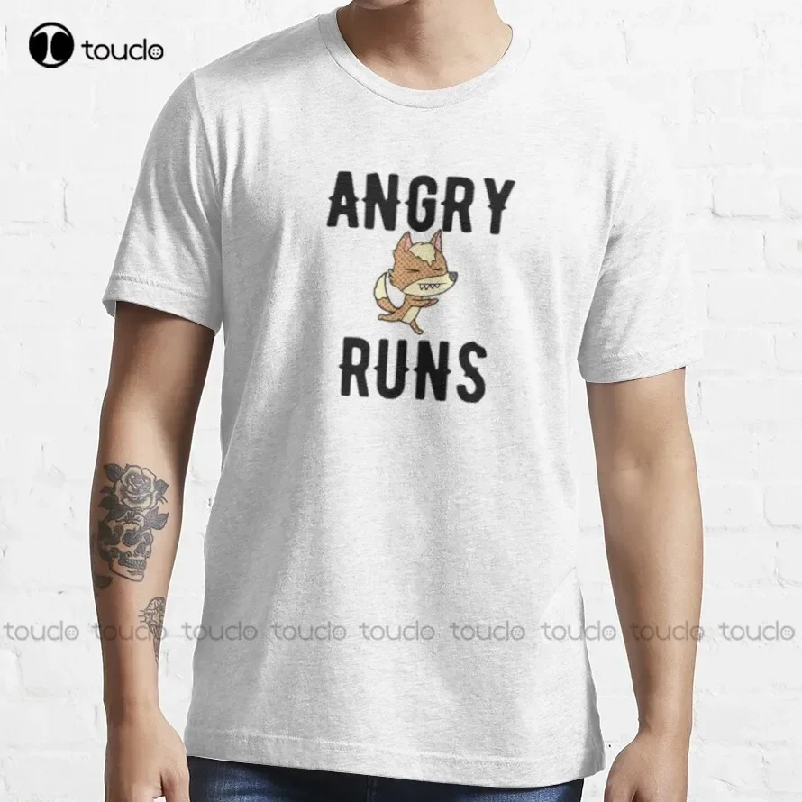 Copy of Angry Runs Good Morning Football  T-Shirt work shirts for women Custom aldult Teen unisex digital printing Tee shirt