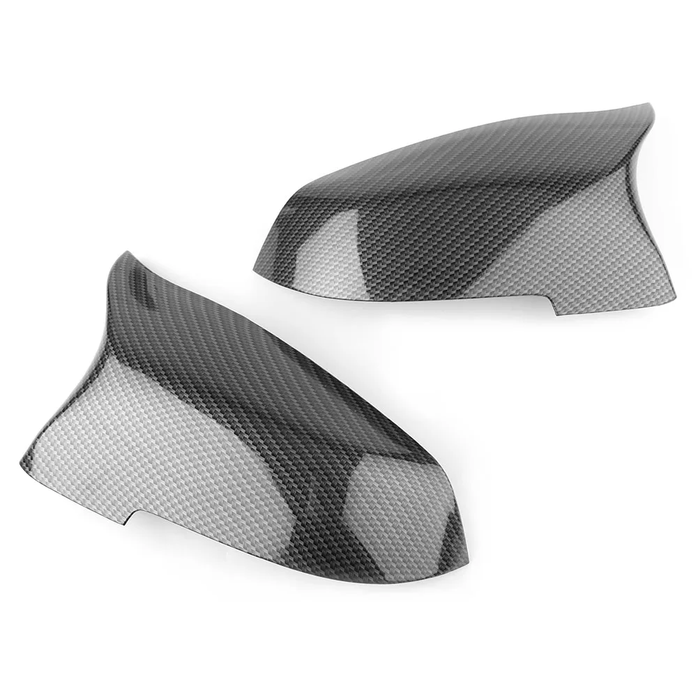 1Pair ABS Carbon Fiber Car Door Rear View Side Mirror Cover Trim For BMW F10 F11 F18 F01 F02 F06 F12 F13 GT F07 LCI 5 6 7 Series